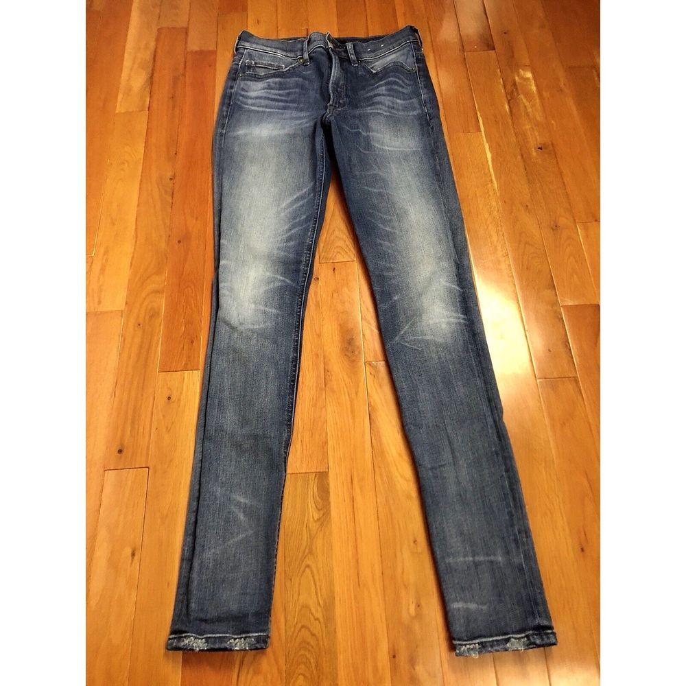 Express Womens Hight Rise Denim Perfect ‎ Leggings Stretch Jeans 0R ( 26x31 )